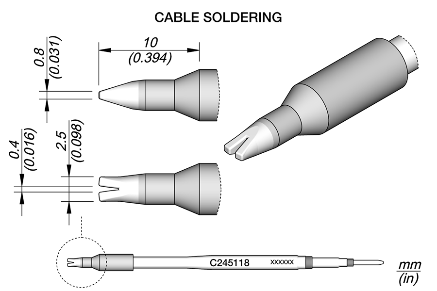 C245118 - Pin / Connector Cartridge 0.4